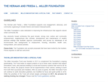 Tablet Screenshot of millerfoundation.grantsmanagement08.com